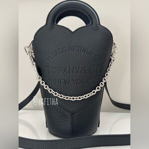 Tiffany & Co. Return To Tiffany Heart Shaped Crossbody bag (black, new)